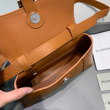 Timeless Vegan Leather Handbag - Signature Hardware Accents | Women's Statement Accessory #517 - alternate angle view (image 8) of designer-inspired handbag