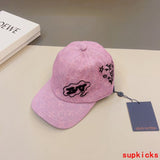 Close-up detail view of Louis Vuitton unisex cap