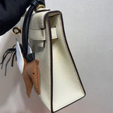 Close-up detail of tailored bag design