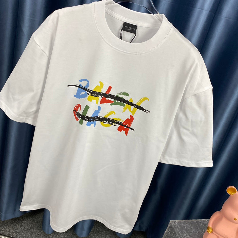 Balenciaga t-shirt detail view — premium authentic designer style