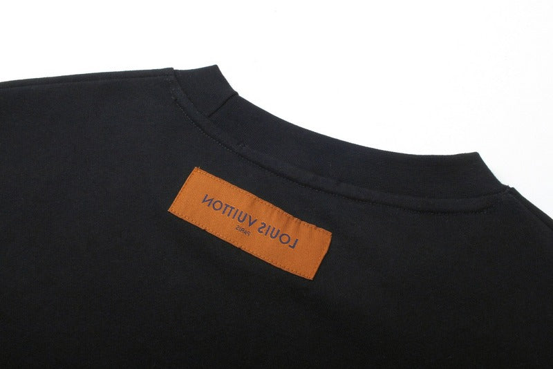 Side profile of Louis Vuitton luxury clothing with contemporary cut