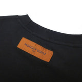 Side profile of Louis Vuitton luxury clothing with contemporary cut