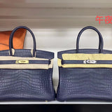 Poised bag shown from front angle