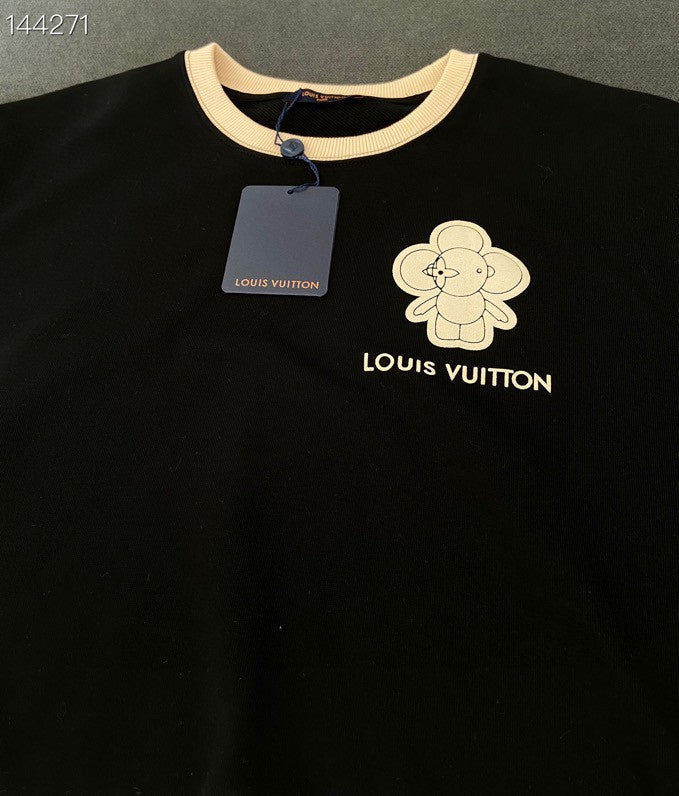 Front view of Louis Vuitton luxury clothing with everyday silhouette