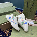 Gucci bold contrast luxury sneakers view 7 breathable knit upper