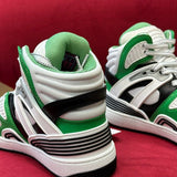 Gucci sneakers detailed view showing premium designer craftsmanship