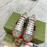 Gucci soft grey luxury sneakers view 8 premium leather build