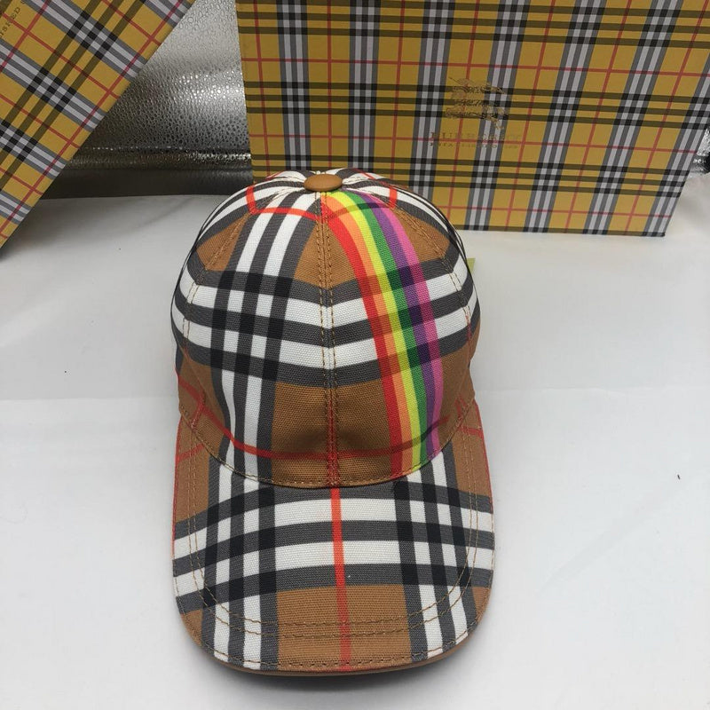 Side view of Burberry unisex cap