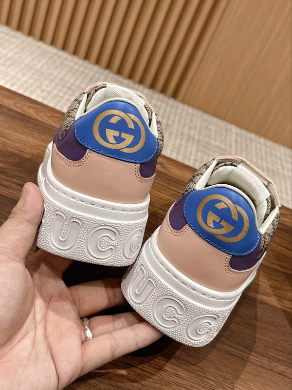 Gucci sneakers detailed view showing premium designer craftsmanship