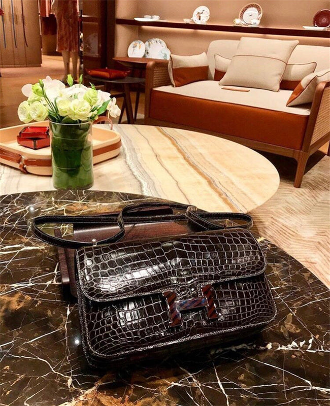 Statement handbag styled for everyday wear