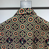 Front view of Louis Vuitton cotton t-shirt with signature branding