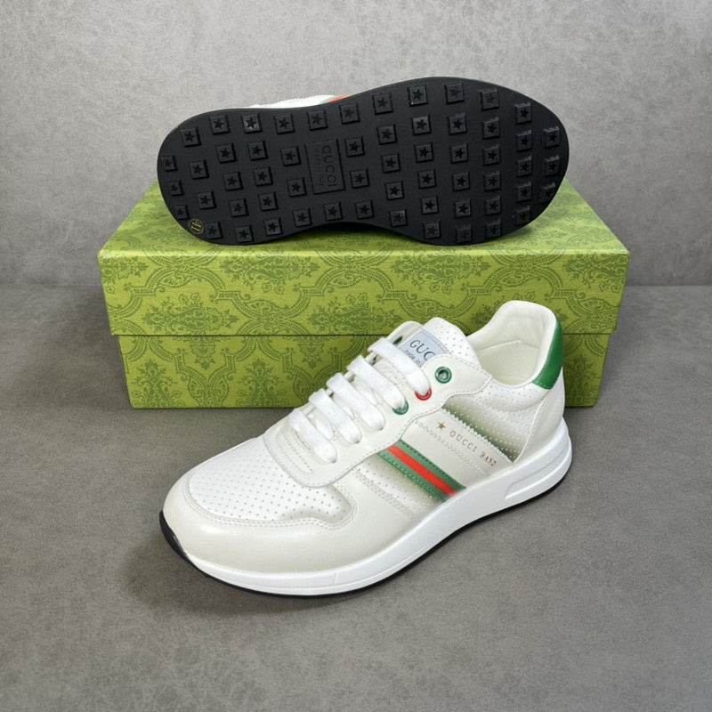 Gucci muted earth tones luxury sneakers view 6 heritage-inspired look