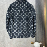 Side profile of Louis Vuitton luxury clothing with runway-inspired design