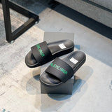 Balenciaga Black Flat Thong Sandals - Sole Detail View
