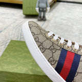 Gucci sneakers detailed view showing premium designer craftsmanship