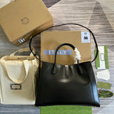 Top view of structured everyday-luxe women's handbag – women's designer-style accessory