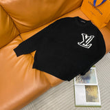 Front view of Louis Vuitton luxury clothing with monogram-inspired silhouette