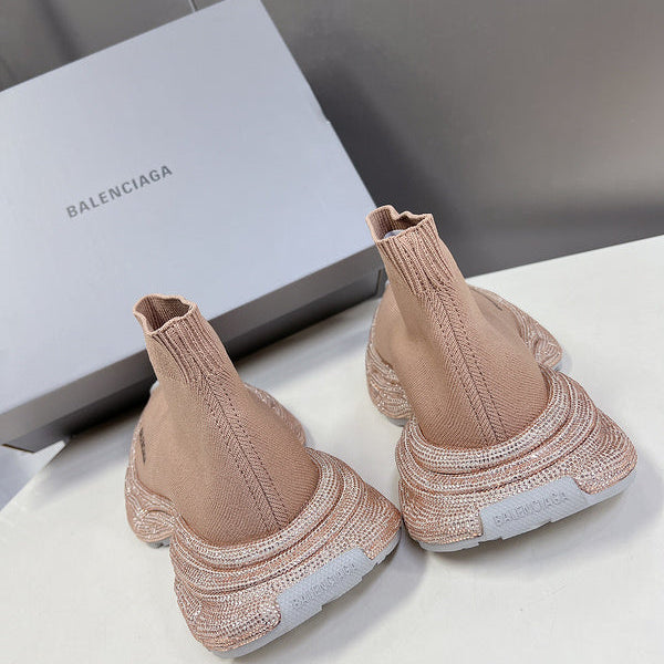 Balenciaga Beige Classic Ballet Flats - Detail Shot of Craftsmanship