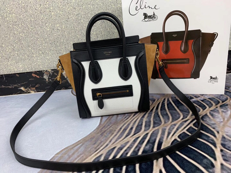 Side profile of refined polished women's handbag – women's statement bag