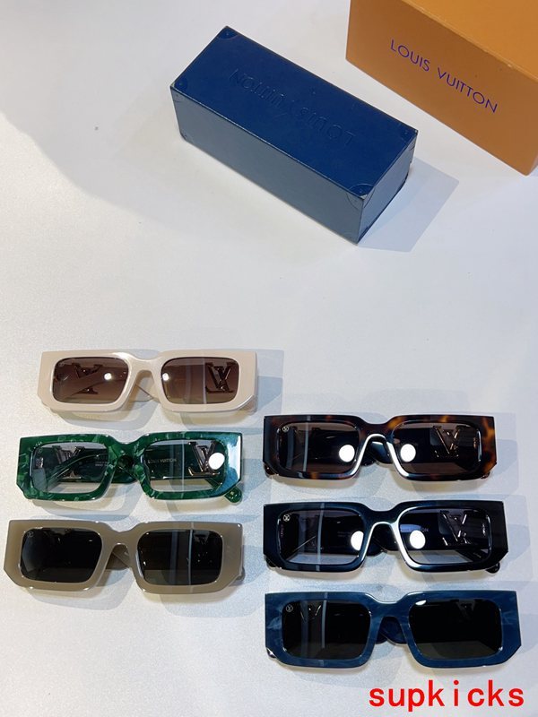 Lifestyle view of Louis Vuitton unisex sunglasses