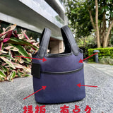 Side view of modernist structured handbag