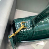 Polished Faux Leather Handbag - Smooth Faux-Leather Exterior | Women's Everyday Carry Handbag #580 - styled full view (image 7) of designer-inspired handbag
