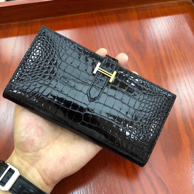 Side view of chic structured handbag
