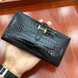 Side view of chic structured handbag
