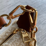  shoulder bag close-up of hardware and finish