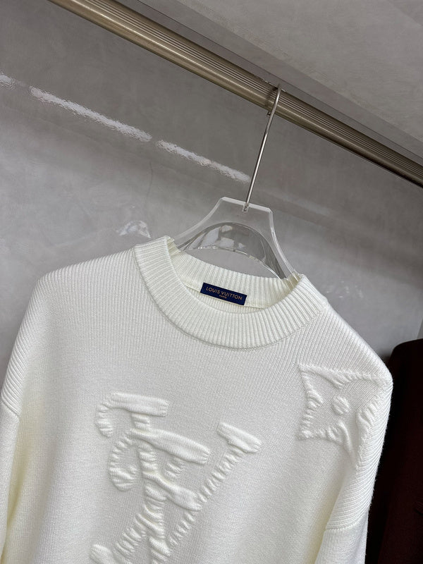 Front view of Louis Vuitton luxury clothing with relaxed-fit cut