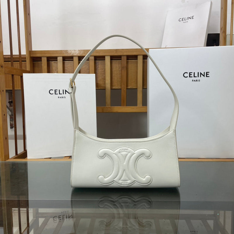 Front view of chic structured women's handbag – women's everyday handbag