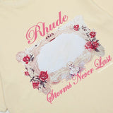 Back view of Rhude luxury clothing with contemporary cut