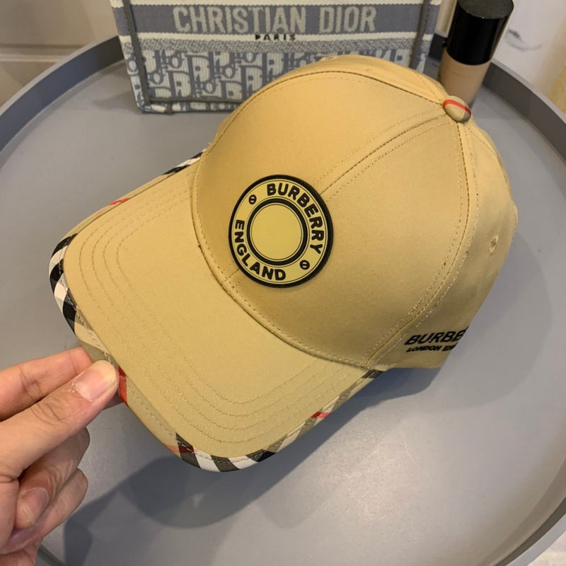 Front view of Burberry unisex cap
