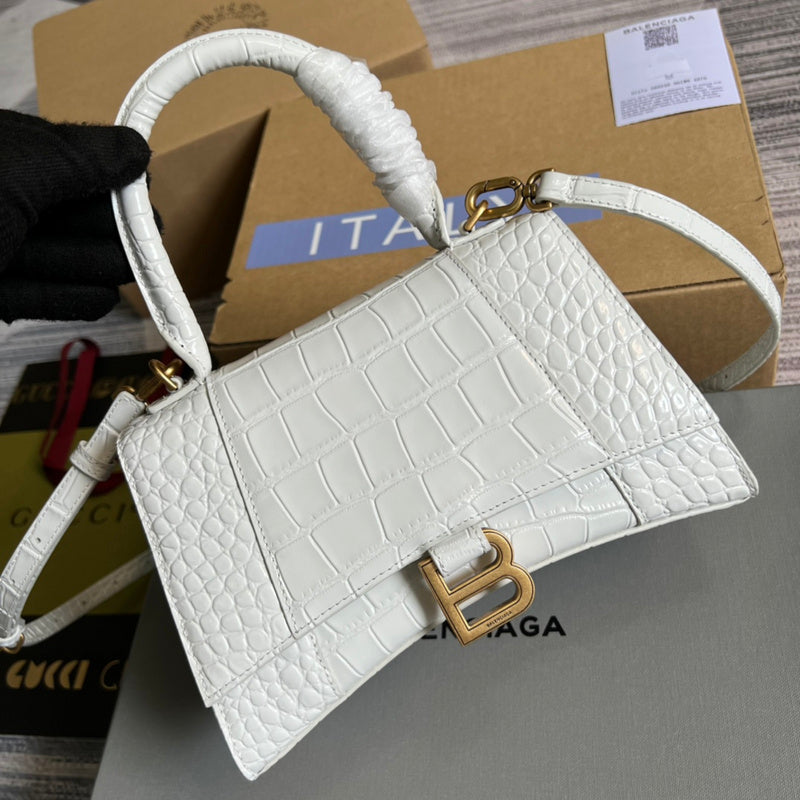 Back view of classic structured women's handbag – women's designer-style accessory