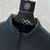 Close-up of Burberry designer clothing craftsmanship