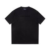 Side profile of Louis Vuitton cotton t-shirt with monogram-inspired silhouette
