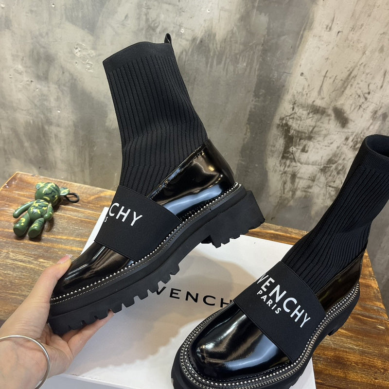 Givenchy Burgundy Loafer Flats - Heel Detail View