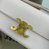 Top view of classic signature women's handbag – women's designer-style accessory