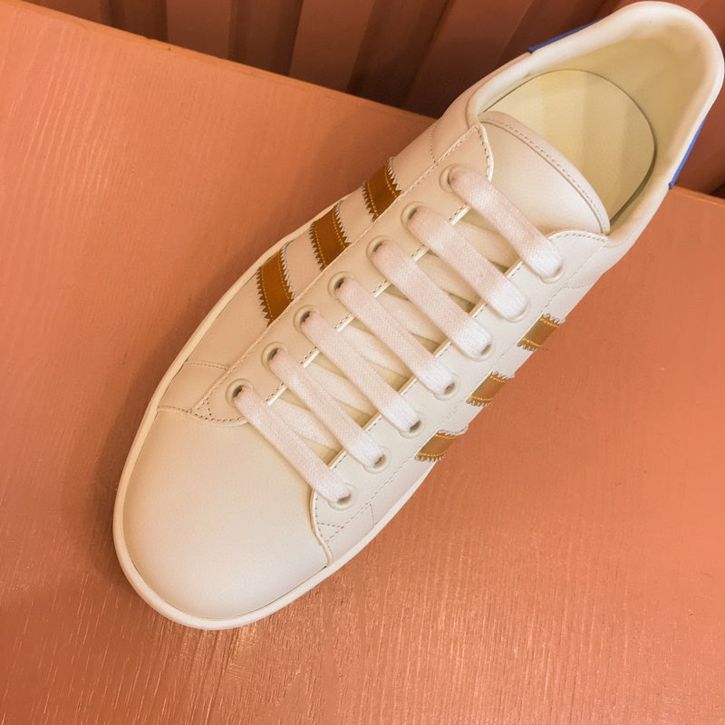 Gucci neutral cream luxury sneakers view 6 minimalist modern build