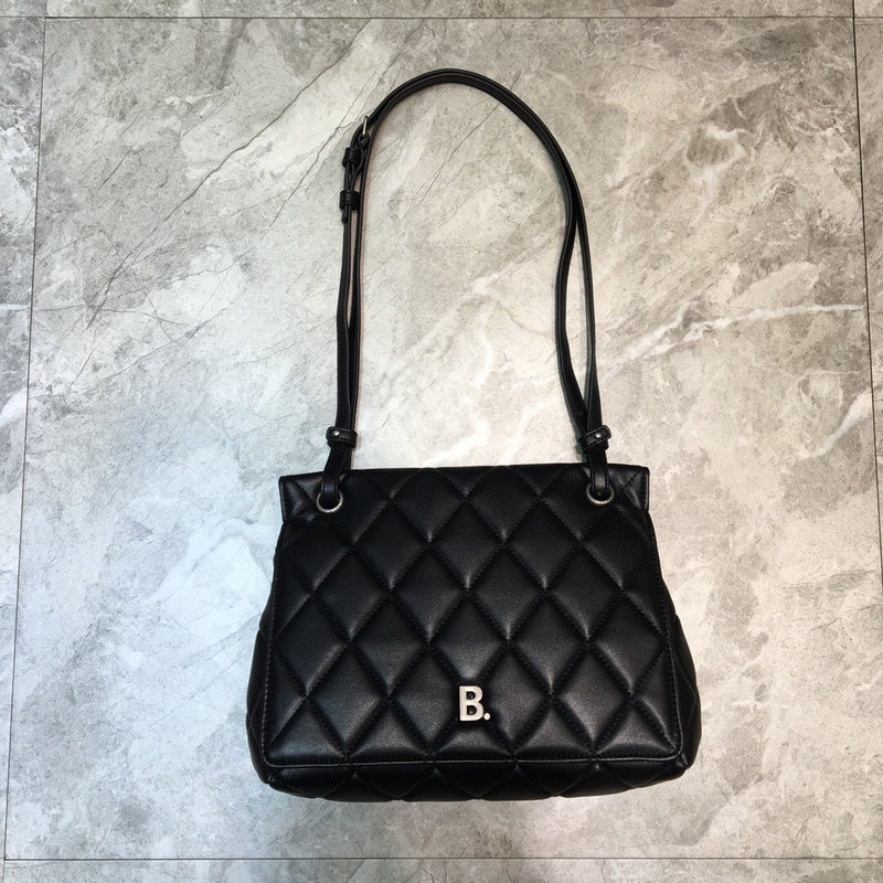 Refined Vegan Leather Handbag - Refined Silhouette | Women's Luxury Handbag #787 - side angle view (image 2) of designer-inspired handbag
