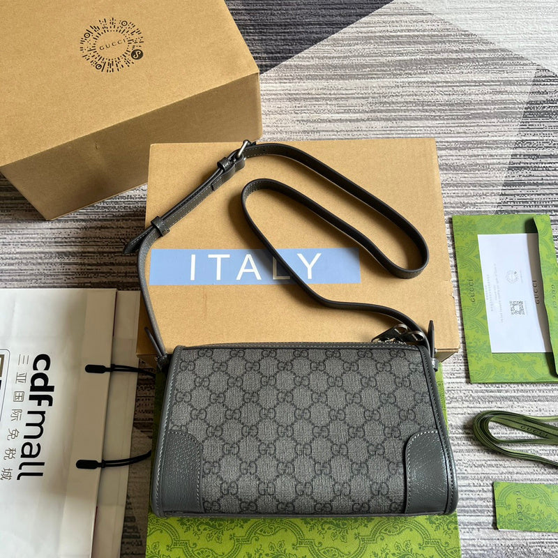 Side profile of modern signature women's handbag – women's statement bag