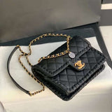 Zivas Charm Polished Finish Designer Handbag (Elevated Accessory Essential) – Front View