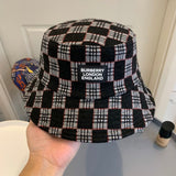 Angled view of Burberry unisex cap