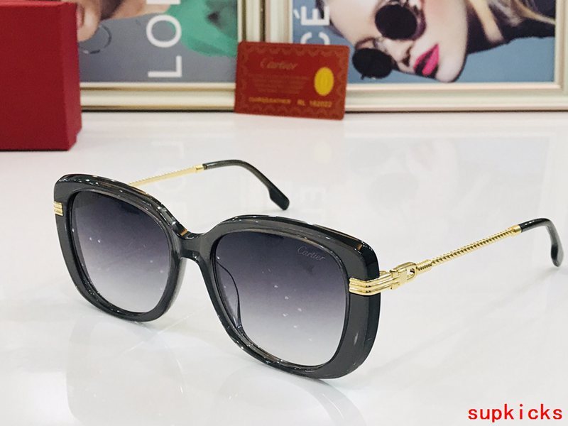 Angled view of Cartier unisex sunglasses