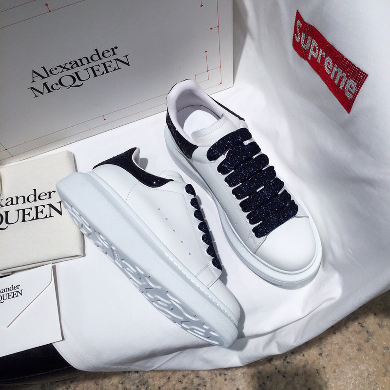 Alexander McQueen sneakers detailed view showing premium designer craftsmanship