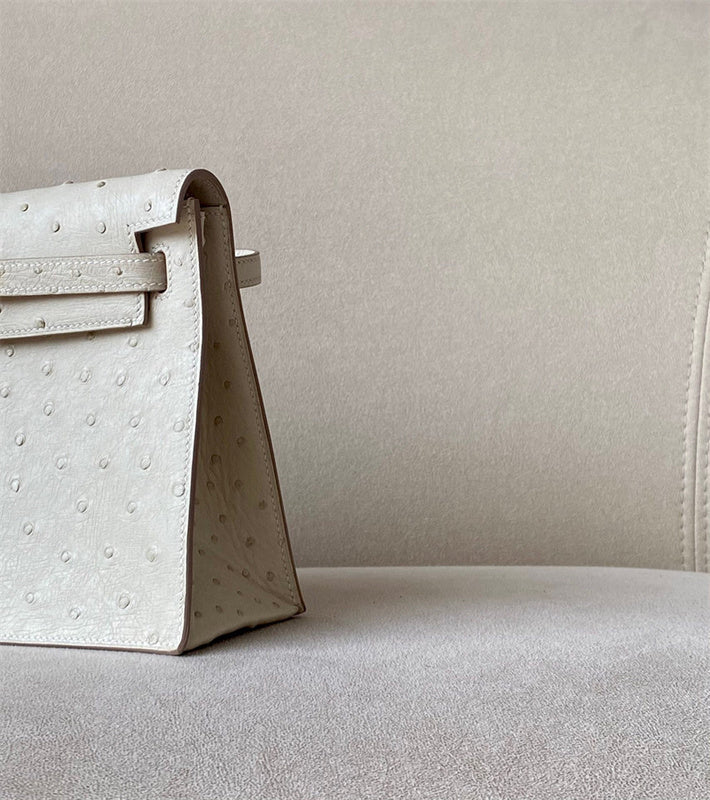 Close-up detail of structured bag design