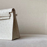 Close-up detail of structured bag design