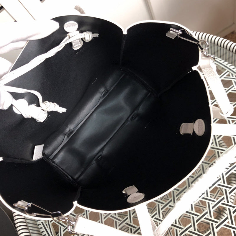 Interior view of modern refined women's handbag – women's statement bag