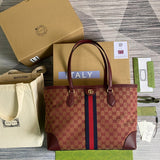 Front view of refined chic women's handbag – women's statement bag