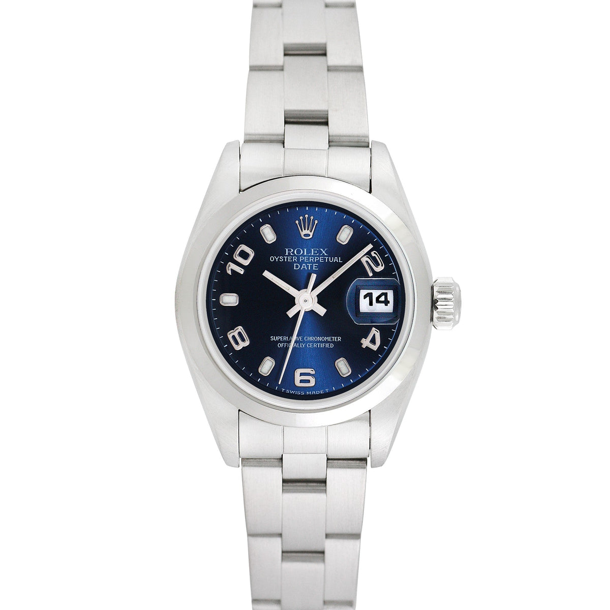 Side view of Rolex women's watch